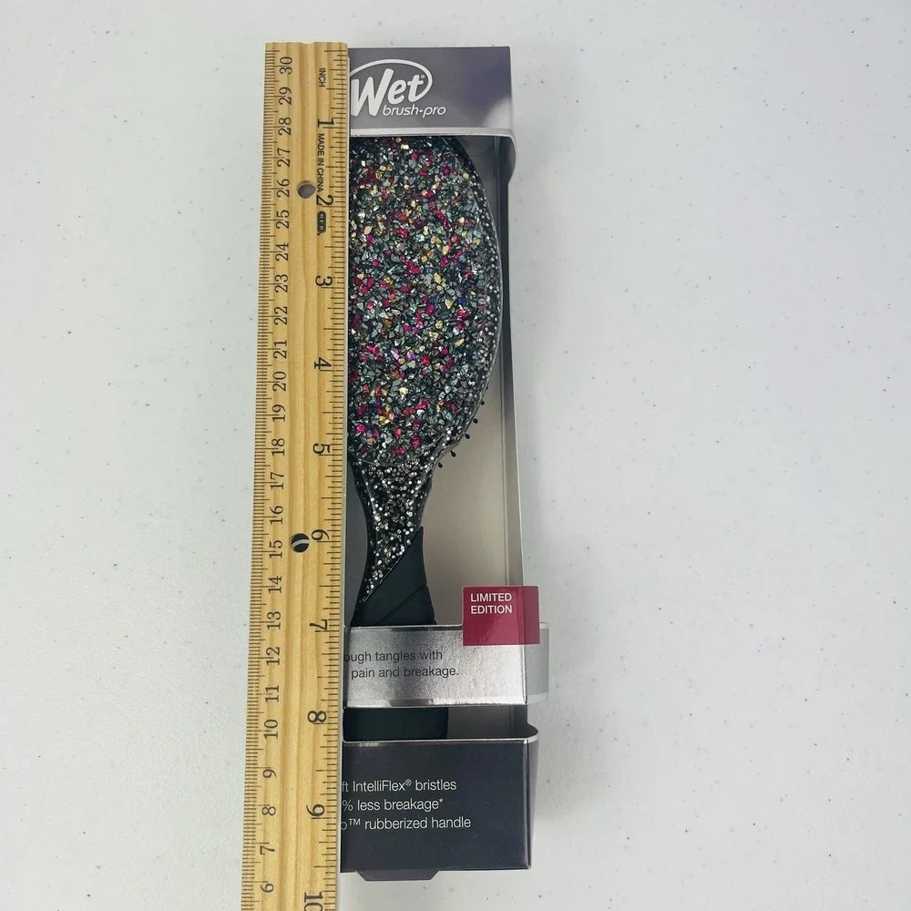 Wet Brush Pro Detangler Hairbrush Crushed Jewels Black Pack of 1